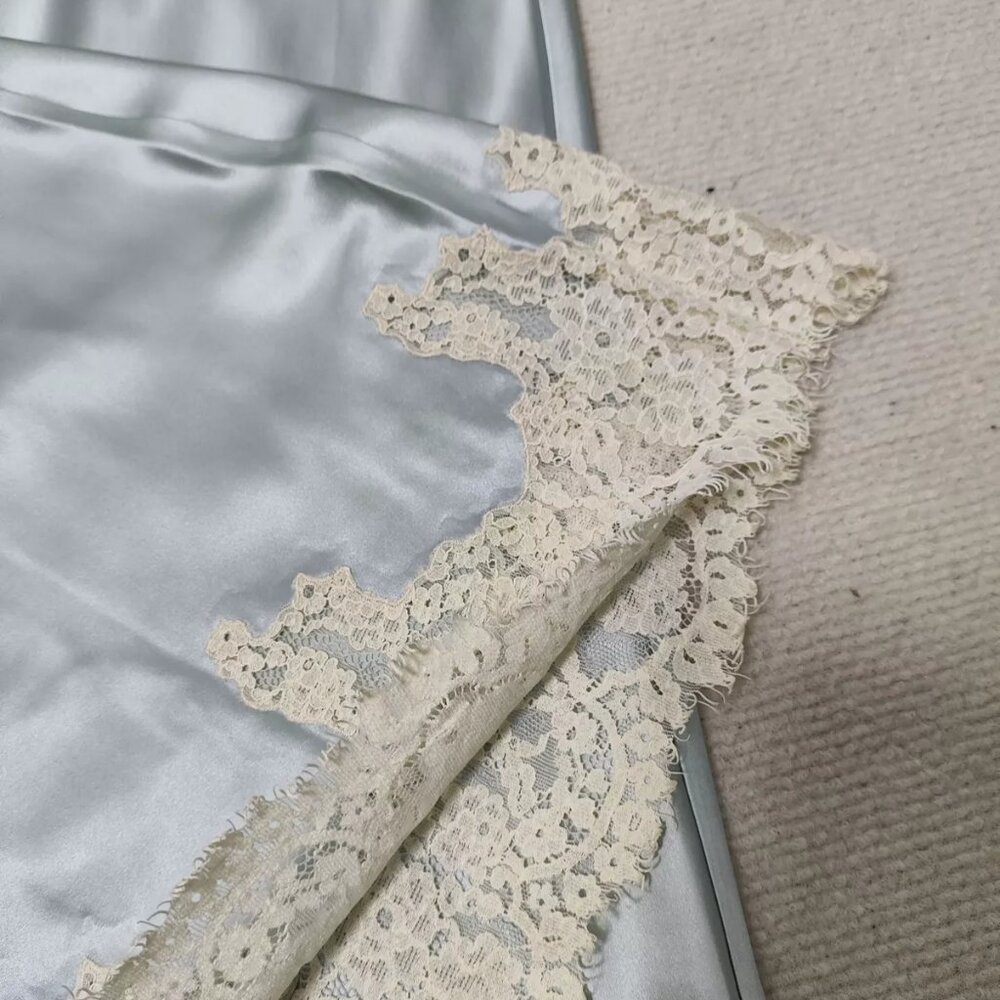 Doen Ladies Lace Midi Silks A-line Skirt - Picture 8 of 14
